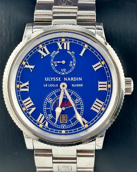 Ulysse Nardin Marine 38MM Blue Dial Steel Bracelet (263-22)