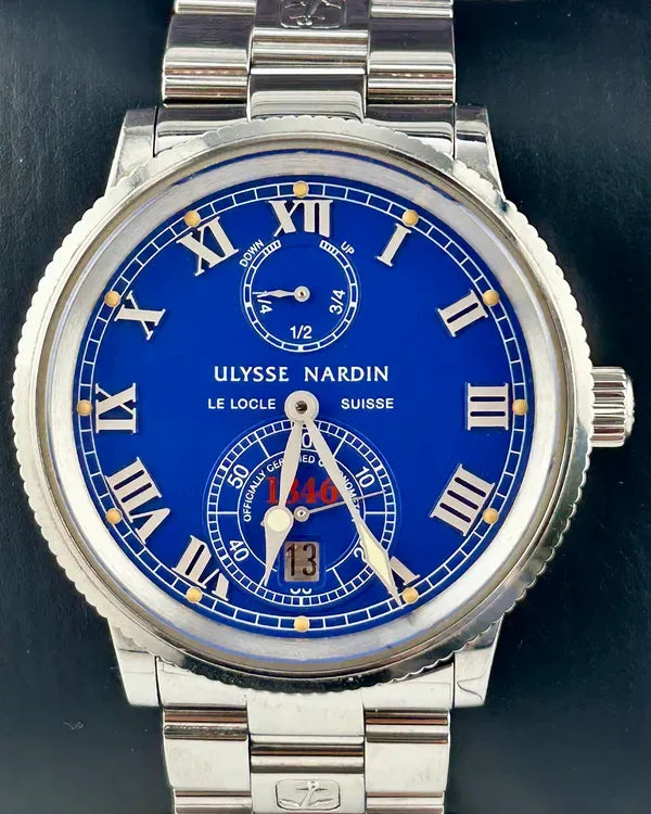 Ulysse Nardin Marine 38MM Blue Dial Steel Bracelet (263-22)
