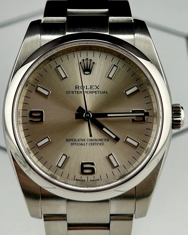 2019 Rolex Oyster Perpetual 34MM Silver Dial Oyster Bracelet (114200)