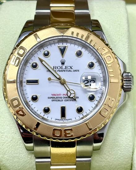 Rolex Yacht-Master 40MM White Dial Two-Tone Oyster Bracelet (16623)