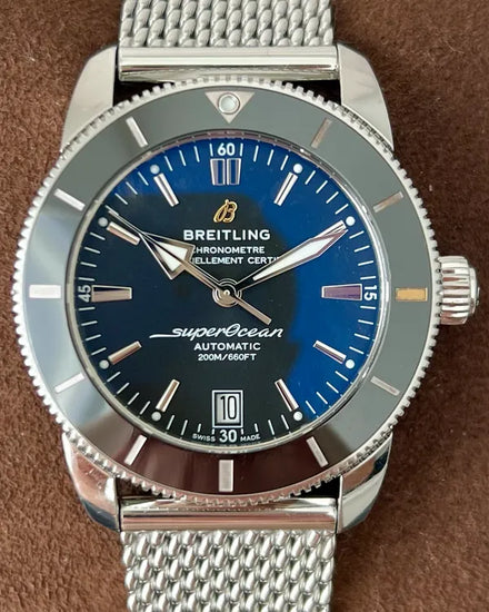 2021 Breitling Superocean Heritage II 42MM Black Dial Steel Bracelet (AB2010121B1A1)