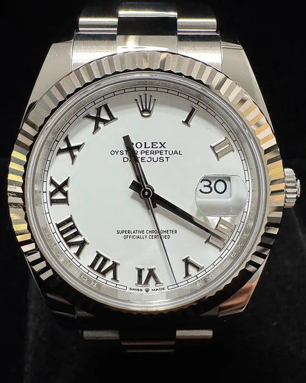 2023 Rolex Datejust 41MM White Dial Oyster Bracelet (126334)