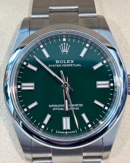 2025 Rolex Oyster Perpetual 36MM Green Dial Oyster Bracelet (126000)