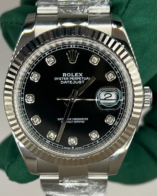 2024 Rolex Datejust 41MM Black Dial Oyster Bracelet (126334)