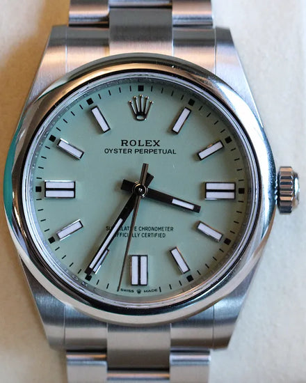 2025 Rolex Oyster Perpetual 41MM Pistachio Dial Oyster Bracelet (134300)