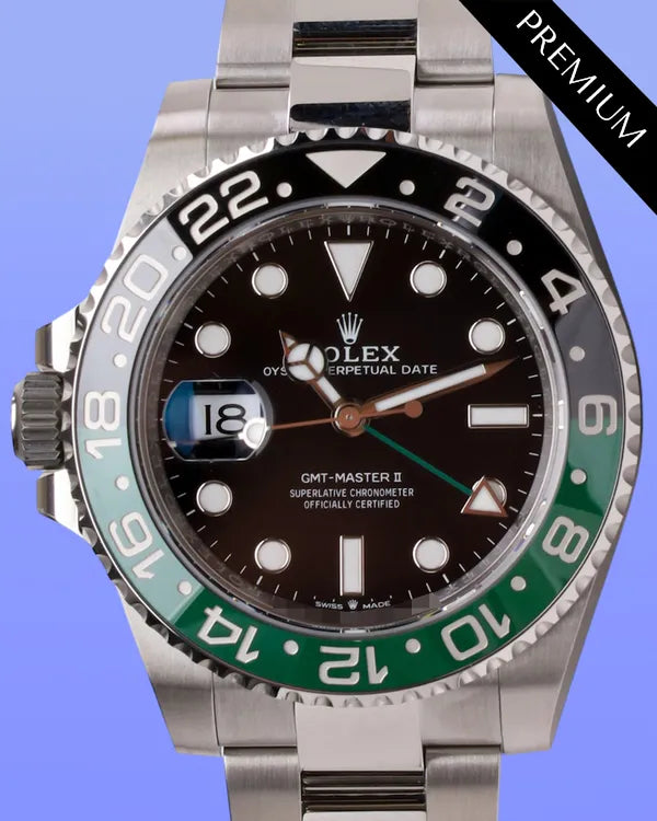 2025 Rolex GMT-Master II "Sprite" 40MM Black Dial Oyster Bracelet (126720VTNR)