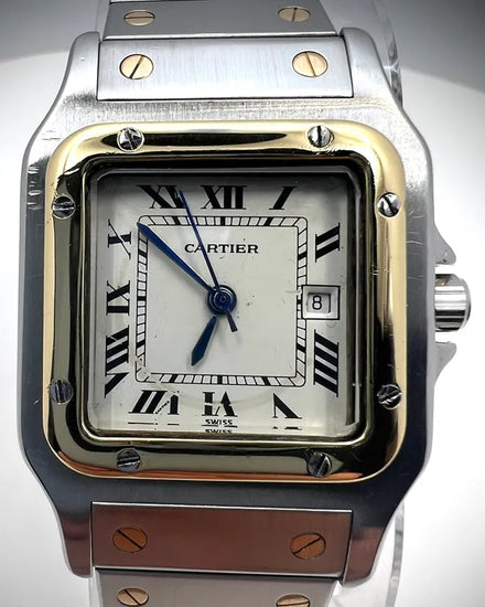 Cartier Santos De Cartier Carrée 29MM White Dial Two-Tone Bracelet (2961)