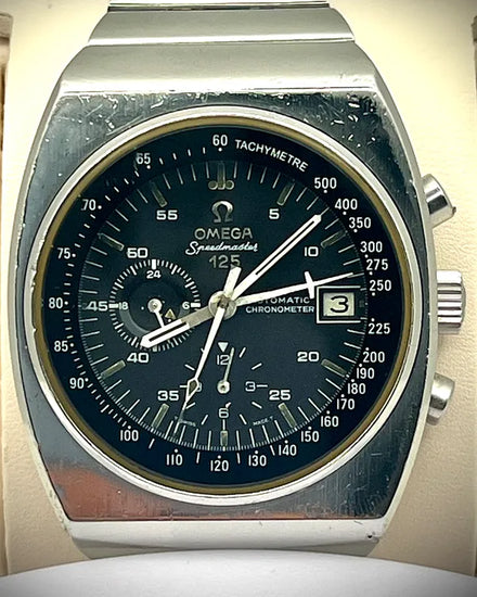 Rare Omega Speedmaster 125 50th Anniversary 42MM Black Dial Steel Bracelet (378.0801/178.0002)