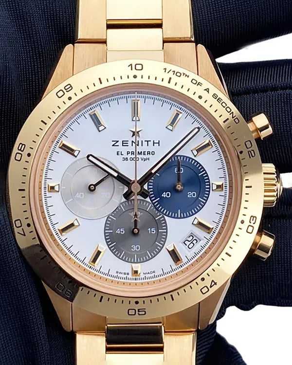 2022 Zenith Chronomaster Sport 41MM White Dial Rose Gold Bracelet (18.3101.3600/69.M3100)