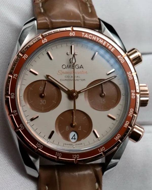 2021 Omega Speedmaster 38MM Brown Dial Leather Strap (324.23.38.50.02.002)