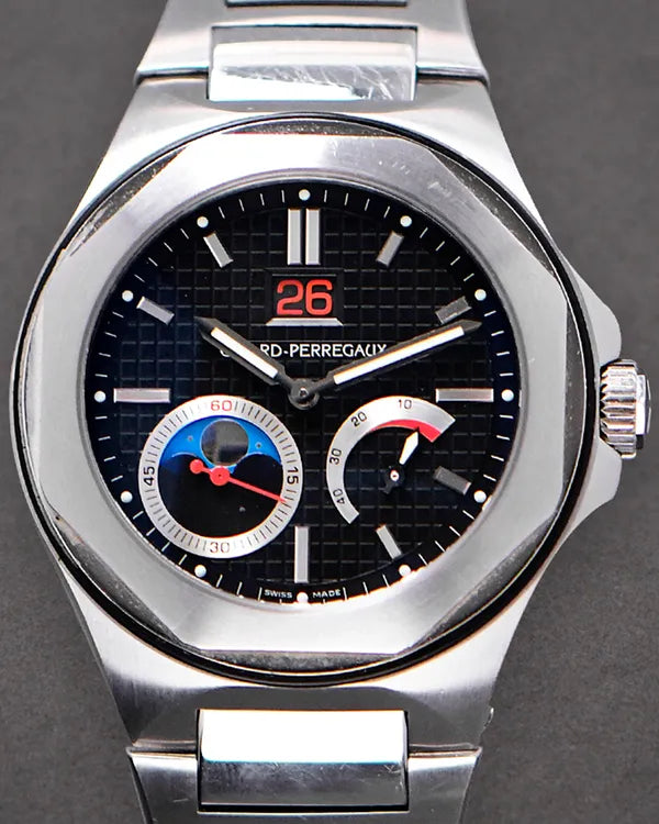 Girard Perregaux Laureato EVO3 Moonphase 42MM Black Dial Steel Bracelet (80185-11-631-11A)