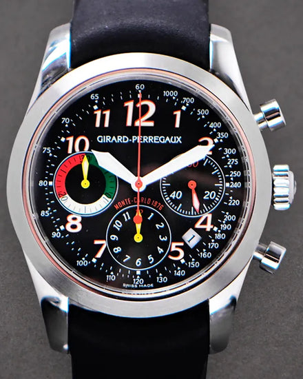 Girard Perregaux Chronograph Rally Monte Carlo L.E. 40MM Black Dial Rubber Strap (49541)