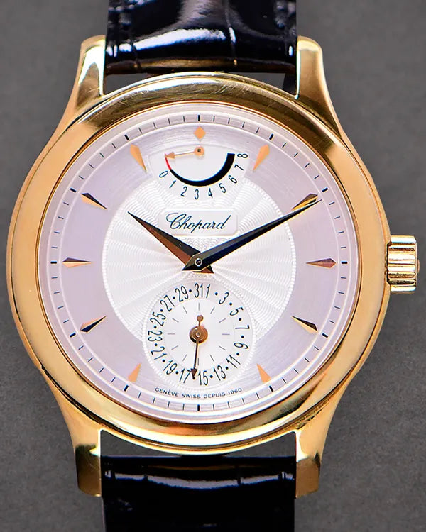 Chopard L.U.C. Quattro 39MM Silver Dial Leather Strap (16/1863)
