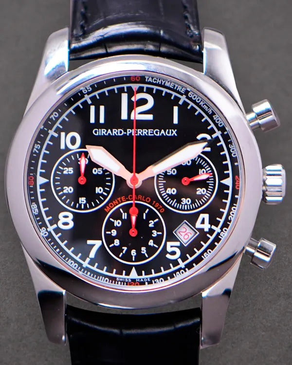 Girard Perregaux Classique Elegance "Monte Carlo 1970" L.E. 40MM Black Dial Leather Strap (49580.11.611.BA6A)