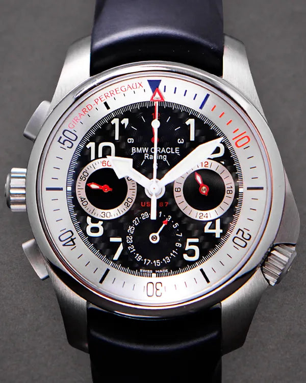 Girard Perregaux Laureato BMW Oracle Racing L. E. 43MM Black Dial Rubber Strap (49931.21.613.AFK6A)