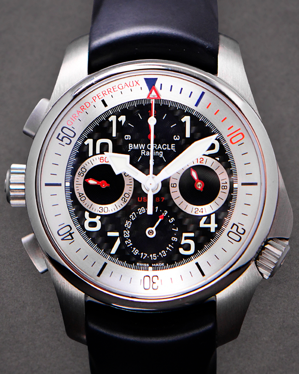 Girard Perregaux Laureato BMW Oracle Racing L.E. 43MM Black Dial Rubber Strap (49931.21.613.AFK6A)