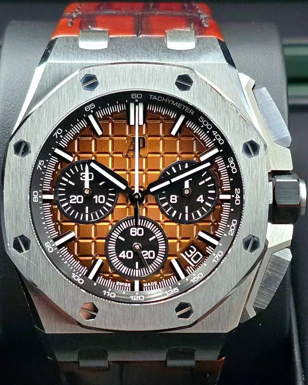 2024 Audemars Piguet Royal Oak Offshore 43MM Brown Dial Leather Strap (26420ST.OO.A828CR.01)