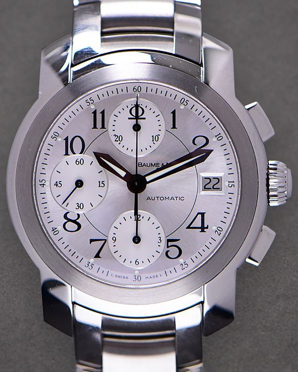 Baume & Mercier Capeland 38.5MM Silver Dial Steel Bracelet (6858)