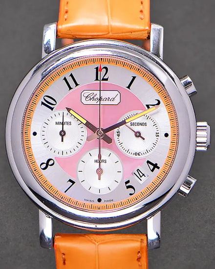 Chopard Mille Miglia "Elton John" L.E. 38MM Pink Dial Leather Strap (16/8331 14)