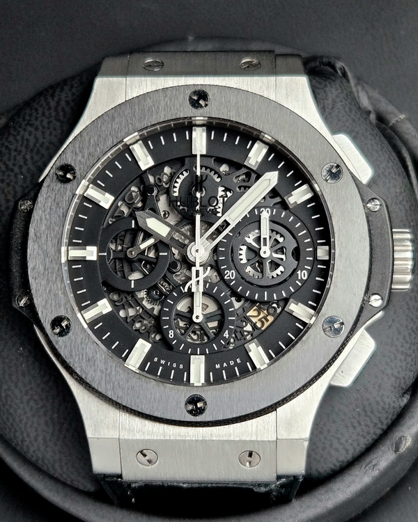 Hublot Big Bang Aero Bang 44MM Skeleton Dial Leather Strap (311.SM.1170.GR)