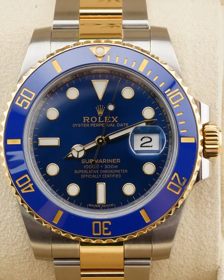 2017 Rolex Submariner Date "Bluesy" 40MM Blue Dial Two-Tone Oyster Bracelet (116613LB)