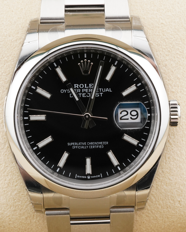 2020 Rolex Datejust 36MM Black Dial Oyster Bracelet (126200)