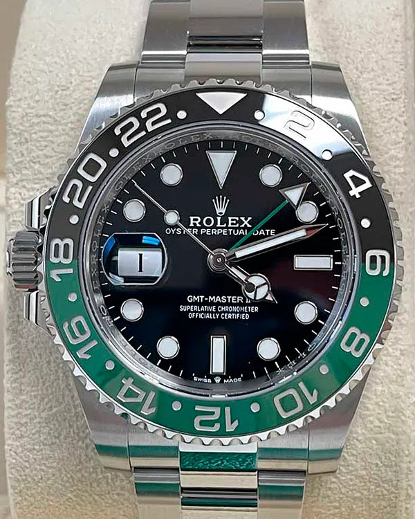 2024 Rolex GMT-Master II "Sprite" 40MM Black Dial Oyster Bracelet (126720VTNR)