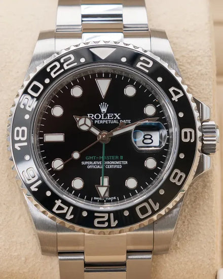 2015 Rolex GMT-Master II 40MM Black Dial Oyster Bracelet (116710LN)
