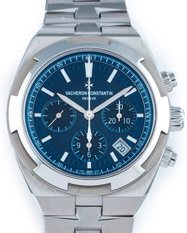 2018 Vacheron Constantin Overseas Chronograph 42.5MM Blue Dial Steel Bracelet (5500V/110A-B148)