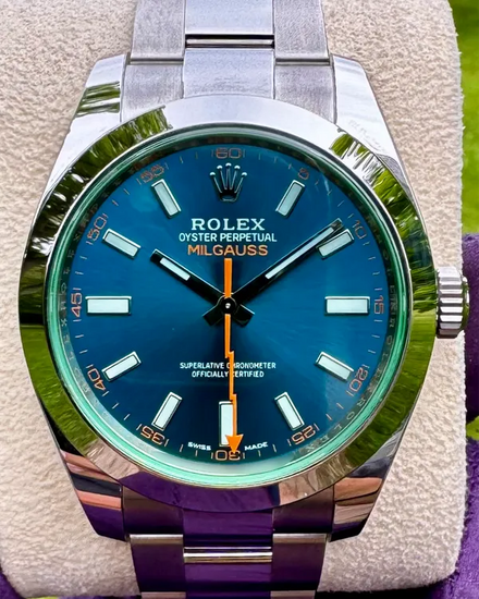 2022 Rolex Milgauss 40MM Blue Dial Oyster Bracelet (116400GV)