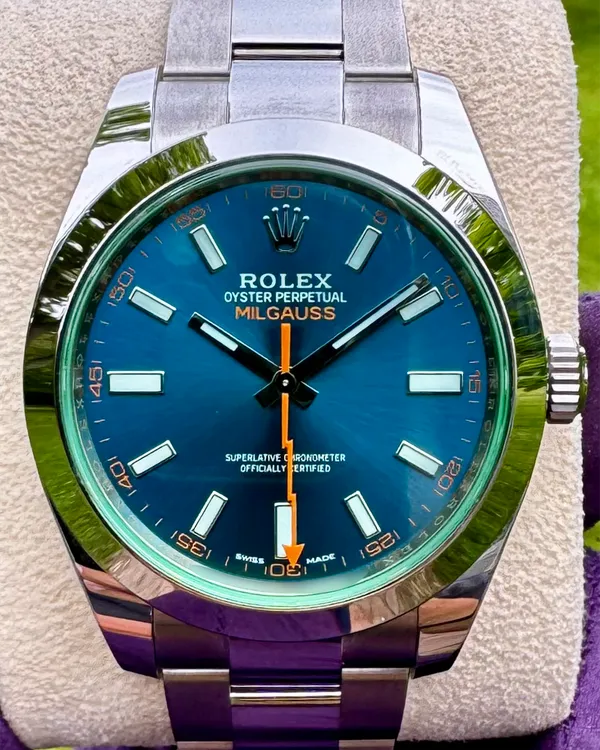 2022 Rolex Milgauss 40MM Blue Dial Oyster Bracelet (116400GV)