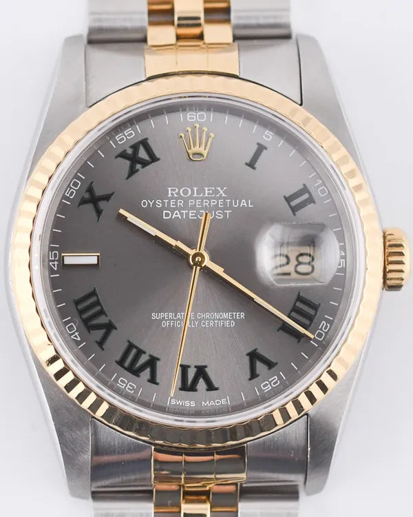 Rolex Datejust 36MM Aftermarket Slate Dial Two-Tone Jubilee Bracelet (116233)