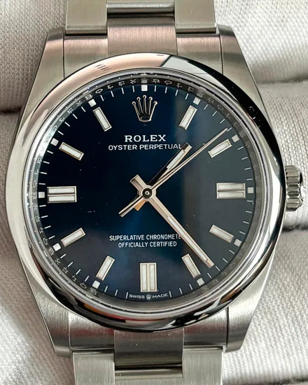 2025 Rolex Oyster Perpetual 36MM Blue Dial Oyster Bracelet (126000)