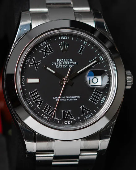 2014 Rolex Datejust II 41MM Grey Dial Oyster Bracelet (116300)