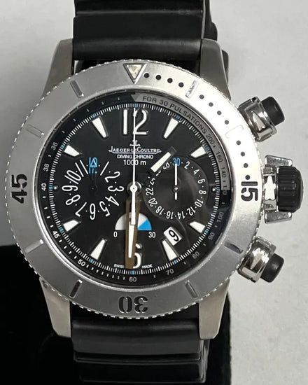 Jaeger-LeCoultre Master Compressor Diving Chronograph 44MM Black Dial Rubber Strap (Q186T670/160.T.25)