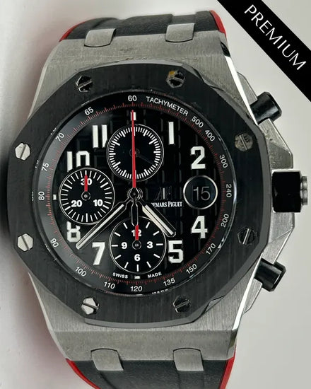 2015 Audemars Piguet Royal Oak Offshore "Vampire" 42MM Black Dial Rubber Strap (26470ST.OO.A101CR.01)