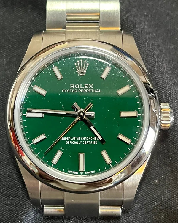 2024 Rolex Oyster Perpetual 31MM Green Dial Oyster Bracelet (277200)