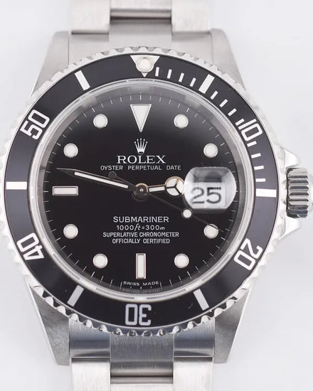 Rolex Submariner Date 40MM Black Dial Oyster Bracelet (16610)