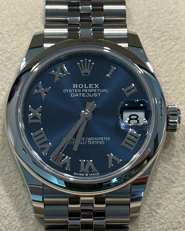 (HOLD) 2022 Rolex Datejust 31MM Blue Dial Jubilee Bracelet (278240)