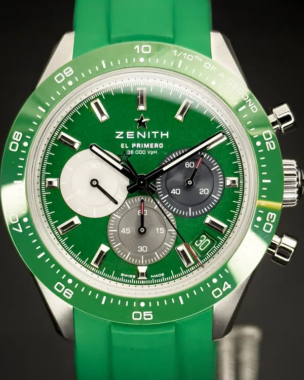 2024 Zenith Chronomaster Sport 41MM Green Dial Steel Bracelet (03.3119.3600/56)