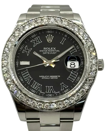 Rolex Datejust II 41MM Grey Dial Oyster Bracelet (116300)