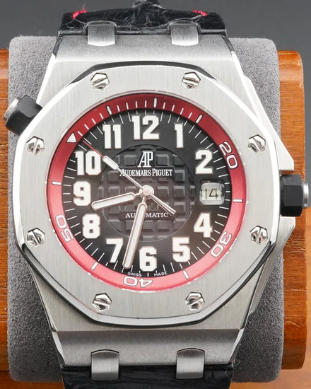 Audemars Piguet Royal Oak Offshore "Scuba Boutique Red" L.E. 42MM Black Dial Leather Strap (15701ST.OO.D002CA.03)