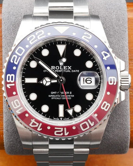 2022 Rolex GMT-Master II "Pepsi" 40MM Black Dial Oyster Bracelet (126710BLRO)
