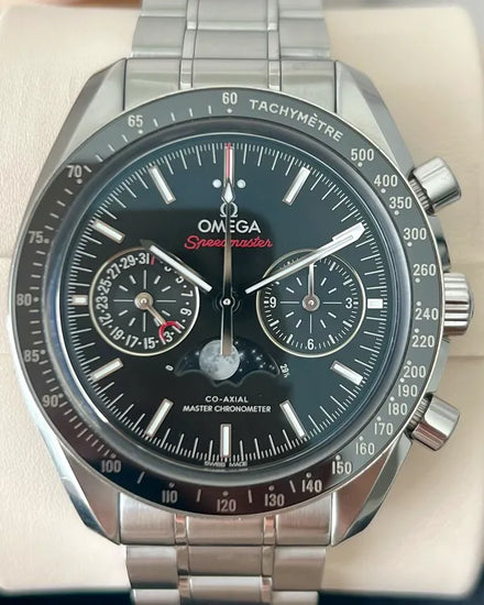 2024 Omega Speedmaster Moonphase 44.25MM Black Dial Steel Bracelet (304.30.44.52.01.001)