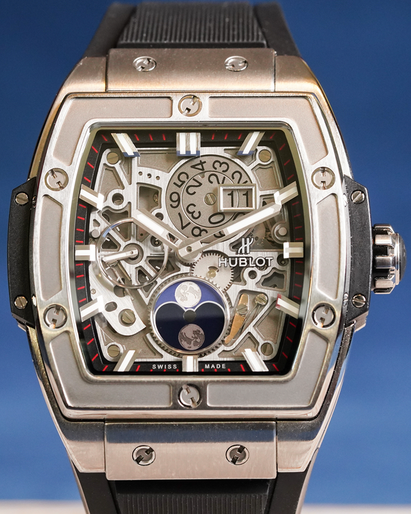 Hublot Spirit of Big Bang Moonphase 42MM Skeleton Dial Rubber Strap (647.NX.1137.RX)