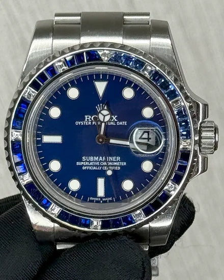 Rolex Submariner Date 40MM Aftermarket Blue Dial Oyster Bracelet (116610LN)