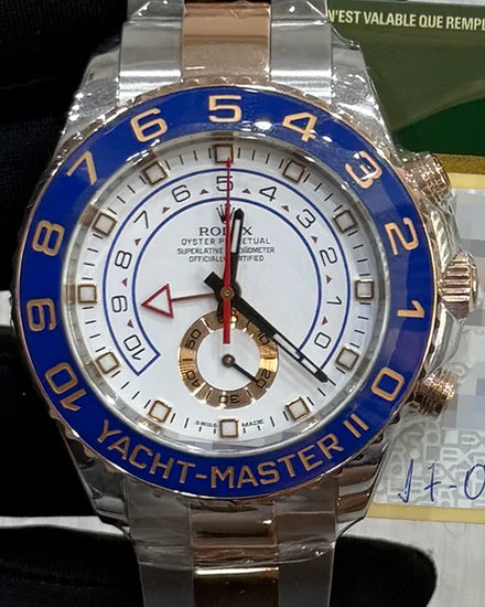2013 Rolex Yacht-Master II 44MM White Dial Two-Tone Oyster Bracelet (116681)
