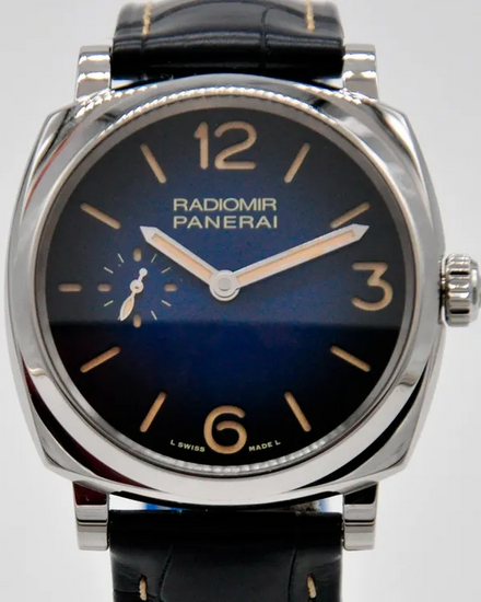 Panerai Radiomir Mediterraneo L.E. 42MM Blue Dial Leather Strap (PAM01144)
