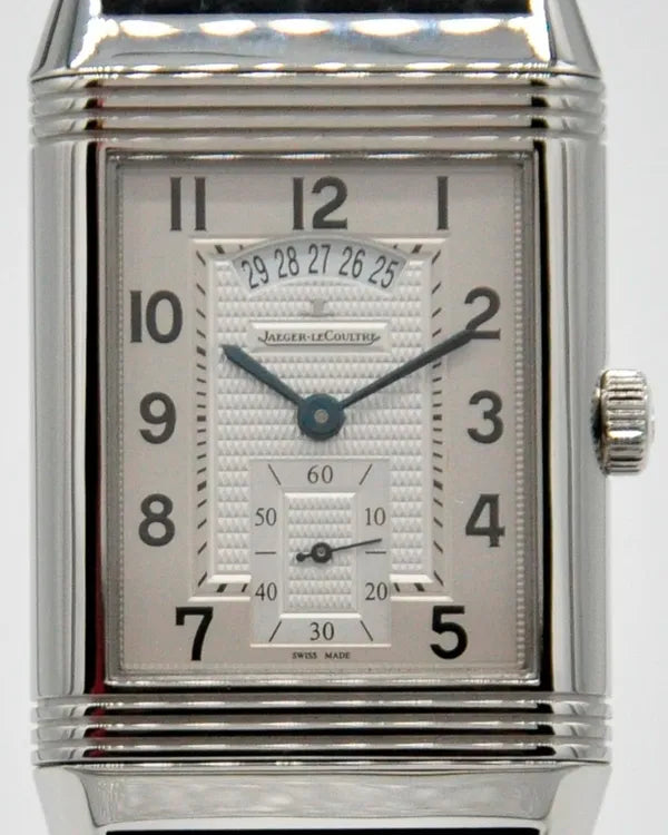 2013 Jaeger-LeCoultre Grande Reverso Duo 30MM Silver Dial Leather Strap (Q3748421)