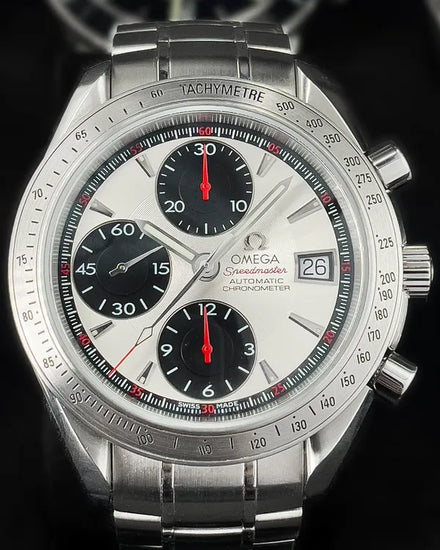 2007 Omega Speedmaster Date Chronograph 40MM White Dial Steel Bracelet (3211.31.00)
